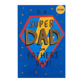 Morrisons Super Dad Fathers Day Card offer