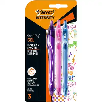 Morrisons Bic Gel - Ocity Quick Dry Gel Ink Pen 3Pk offer