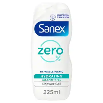 Morrisons Sanex Zero% Hydrating Shower Gel For All Skin Types offer