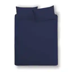 Morrisons Morrisons Navy 100% Cotton King Size Fitted Sheet offer