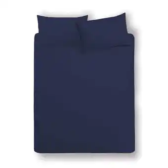 Morrisons Morrisons Navy 100% Cotton King Size Fitted Sheet offer