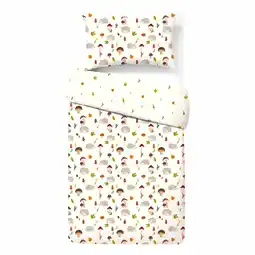 Morrisons Nutmeg Home Easy Care Toadstool Duvet Set Single offer