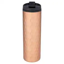 Morrisons Morrisons Copper Embossed Stainless Steel Travel Mug 400ml offer