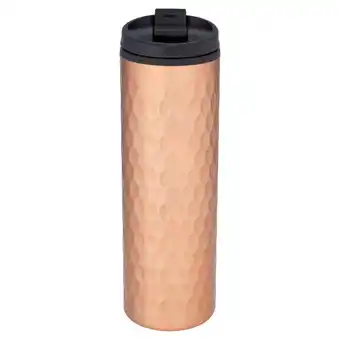 Morrisons Morrisons Copper Embossed Stainless Steel Travel Mug 400ml offer