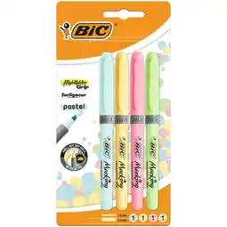 Morrisons Bic Highlighter Grip Pastel Assorted offer