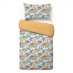 Morrisons Nutmeg Home Easy Care Folding Dinosaurs Duvet Set Single offer