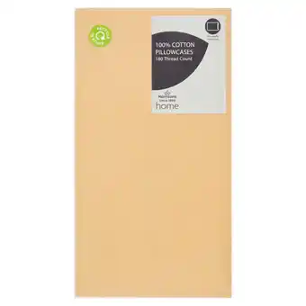 Morrisons Morrisons 100% Cotton Sulpher Housewife Pillowcases 2Pk offer