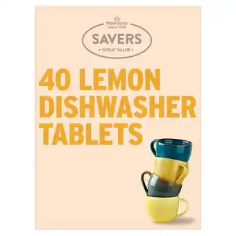 Morrisons Morrisons Savers Lemon Dishwasher Tablets offer