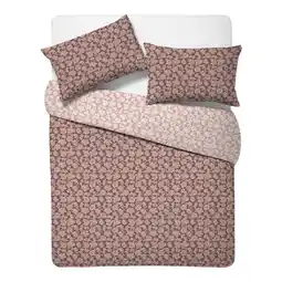 Morrisons Nutmeg Home Easy Care Linear Floral Double Duvet Set offer