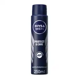 Morrisons NIVEA MEN Anti-Perspirant Deodorant Spray, Protect & Care, 48 Hrs offer