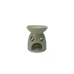 Morrisons Nutmeg Home Grey Ceramic Floral Oil Burner offer