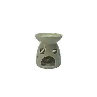 Morrisons Nutmeg Home Grey Ceramic Floral Oil Burner offer