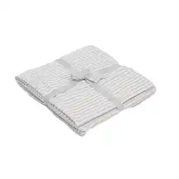 Morrisons Nutmeg Home Thin Stripe Woven Throw offer