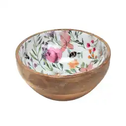 Morrisons Nutmeg Home Mango Wood Printed Bowl offer