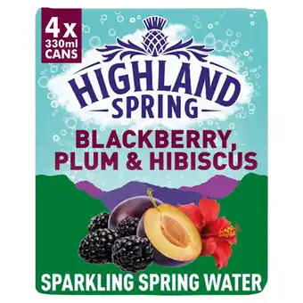 Morrisons Highland Spring Blackberry Plum & Hibiscus Sparkling Water offer