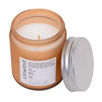 Morrisons Nutmeg Home Unwind Luxury Scented Frosted Glass Candle offer