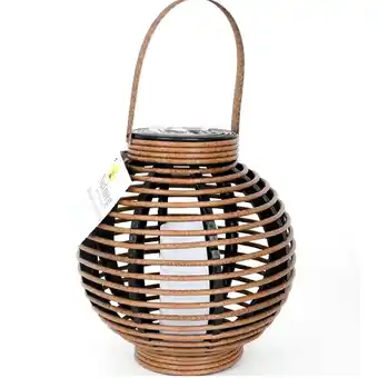 Morrisons Nutmeg Small Rattan Lantern Brown offer