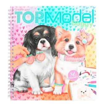 Morrisons Create Your Topmodel Doggy Colouring Book offer