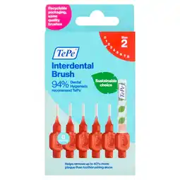 Morrisons Tepe Interdental Brush 0.5mm Size 2 Red Brushes offer