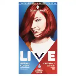 Morrisons Schwarzkopf LIVE Intense Colour 33 Scandalous Scarlet Hair Dye offer