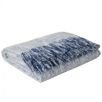 Morrisons Nutmeg Home Navy Space Dye Throw offer