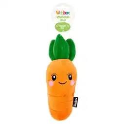 Morrisons Webbox Cuddle Veg Dog Toy offer