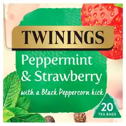 Morrisons Twinings Peppermint & Strawberry 20 Tea Bags offer