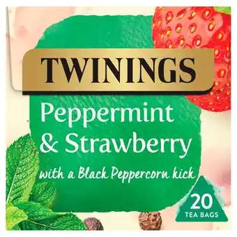 Morrisons Twinings Peppermint & Strawberry 20 Tea Bags offer