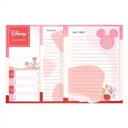 Morrisons Minnie Mouse Pink Desk Planner offer