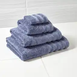 Morrisons Nutmeg Denim Blue Bath Sheet offer