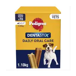 Morrisons Pedigree Dentastix Daily Adult Small Dog Treats 70 x Dental Sticks offer