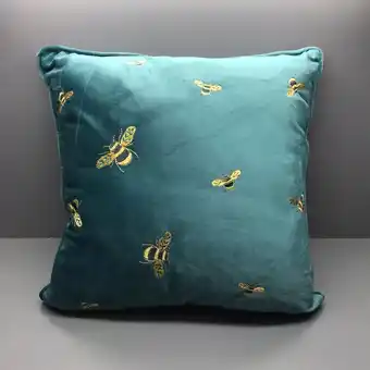 Morrisons Nutmeg Home Embroidered Multi Bee Cushion offer