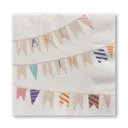 Morrisons Nutmeg Home Time To Party Bunting Napkins offer