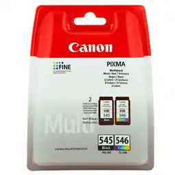 Morrisons Canon Black & Colour Ink PG 545-CL 546 BB offer