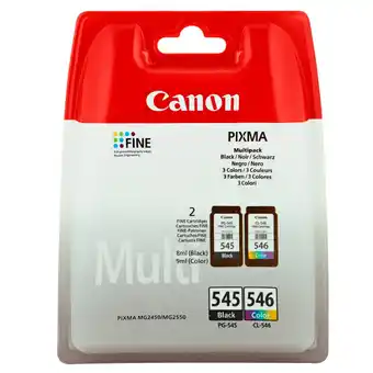 Morrisons Canon Black & Colour Ink PG 545-CL 546 BB offer