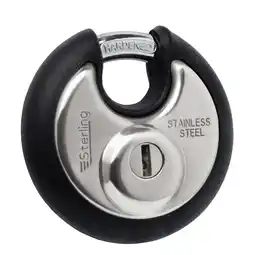 Morrisons Sterling 70Mm Stainless Steel Disc Padlock offer