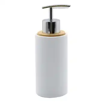 Morrisons Morrisons White Ceramic & Wood Soap Dispenser offer