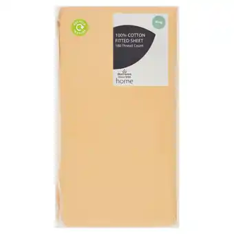 Morrisons Morrisons 100% Cotton Sulpher King Fitted Sheet offer