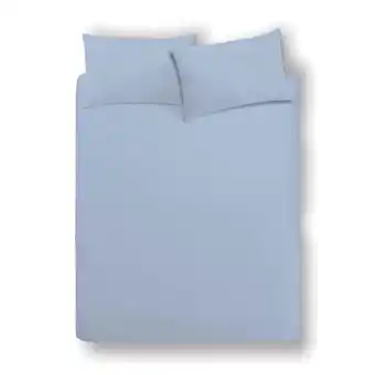 Morrisons Morrisons Denim Blue 100% Cotton King Size Fitted Sheet offer