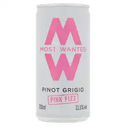 Morrisons Most Wanted Pinot Grigio Pink Fizz Cans offer