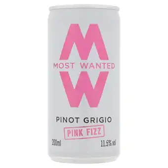 Morrisons Most Wanted Pinot Grigio Pink Fizz Cans offer