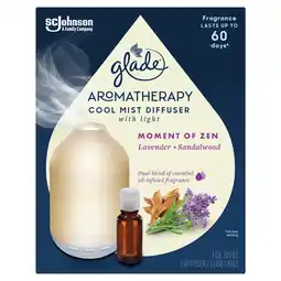 Morrisons Glade Aromatherapy Cool Mist Diffuser With Light offer