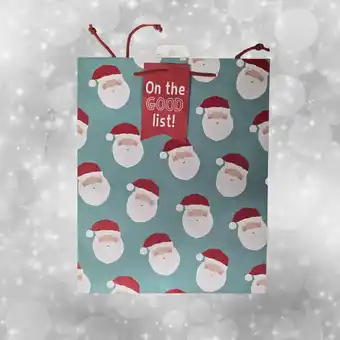 Morrisons Morrisons Santa Faces Gift Bag Large offer