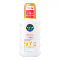 Morrisons NIVEA SUN Sensitive Allergy Protect Sun Cream Spray SPF50+ offer