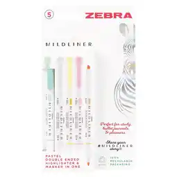 Morrisons Zebra Mildliner Double Ended Highlighter Assorted offer