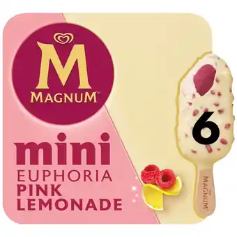 Morrisons Magnum Mini Euphoria Pink Lemonade Ice Cream Sticks offer