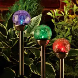 Morrisons Nutmeg Crackle Globe Solar Light Cary Pack offer