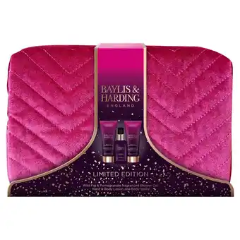 Morrisons Baylis & Harding Wild Fig & Pomegranate Wash Bag offer