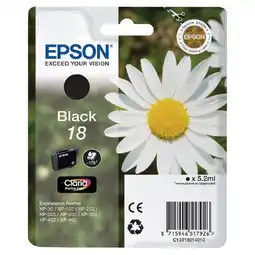 Morrisons Epson C13T1801 Black Ink Cartridge Bb offer