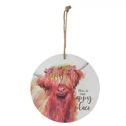 Morrisons Nutmeg Home Highland Cow Plaque offer